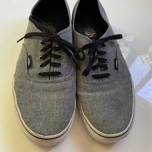 Gray Lace Up Vans